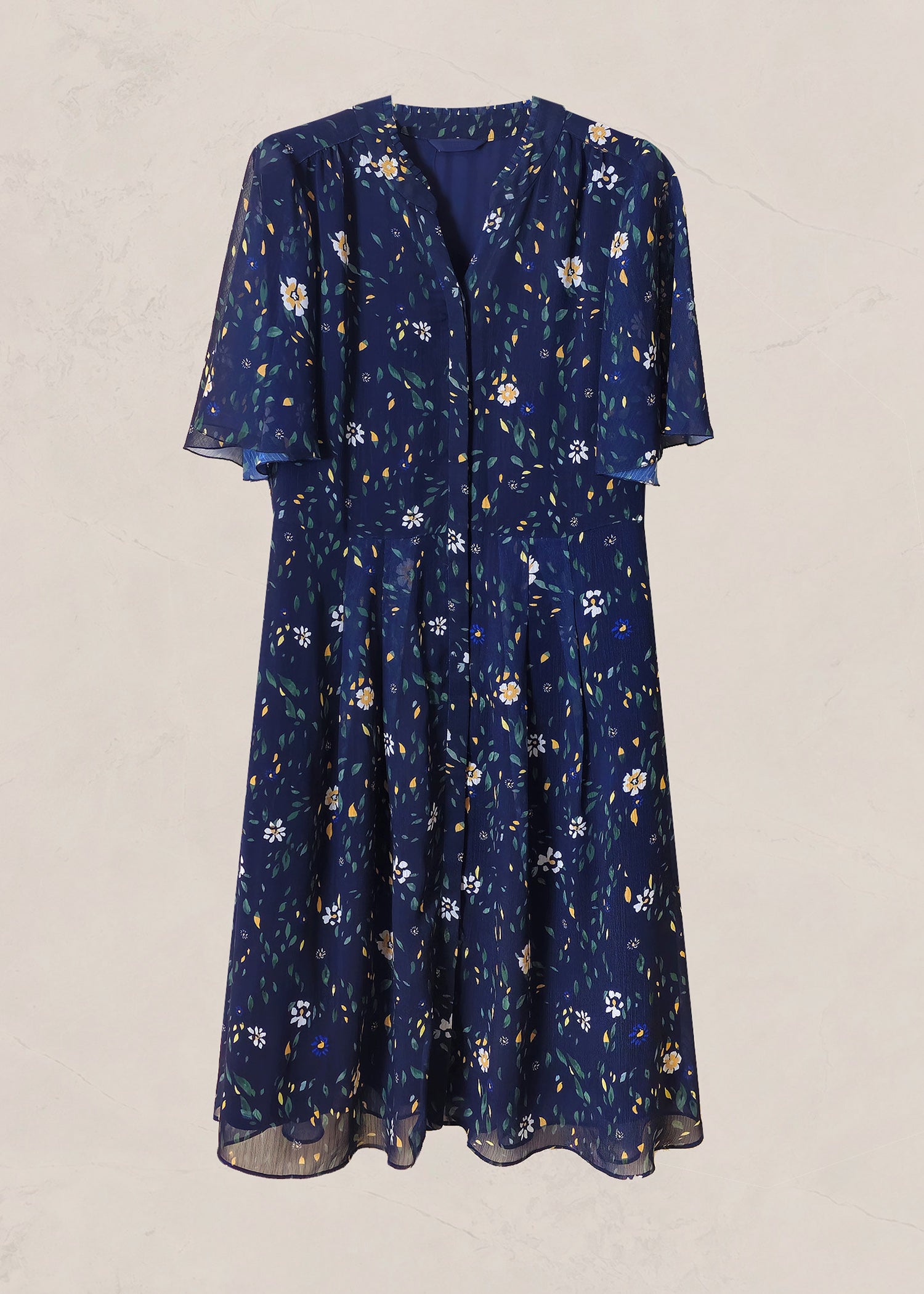 Amaranth wrap dress in moonless floral hotsell