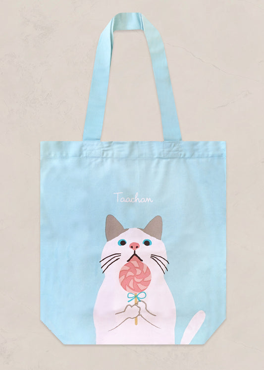 BONBON White Cat Tote